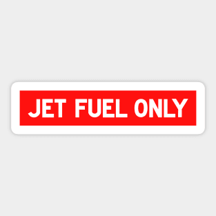 JET FUEL ONLY - Aviation Warning Label Sticker